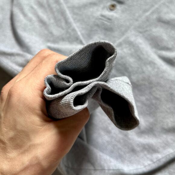 Vintage Carhartt Gray Long Sleeve Pocket Tee Button Up Logo Men’s Size L - Picture 4 of 8